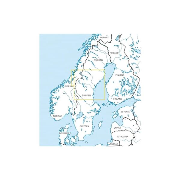 Švédsko Střed - sever VFR mapa 2024