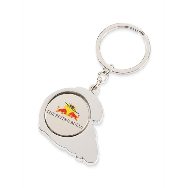 RED BULL Coin Keyring grey