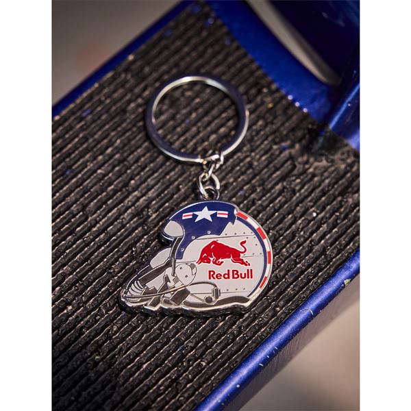 RED BULL Coin Keyring grey