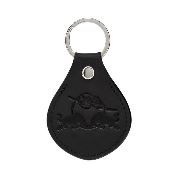 RED BULL Leather Keyring Flying Bulls Onyx