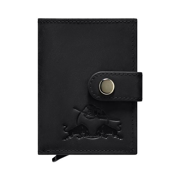 RED BULL Leather Card Holder Flying Bulls Onyx