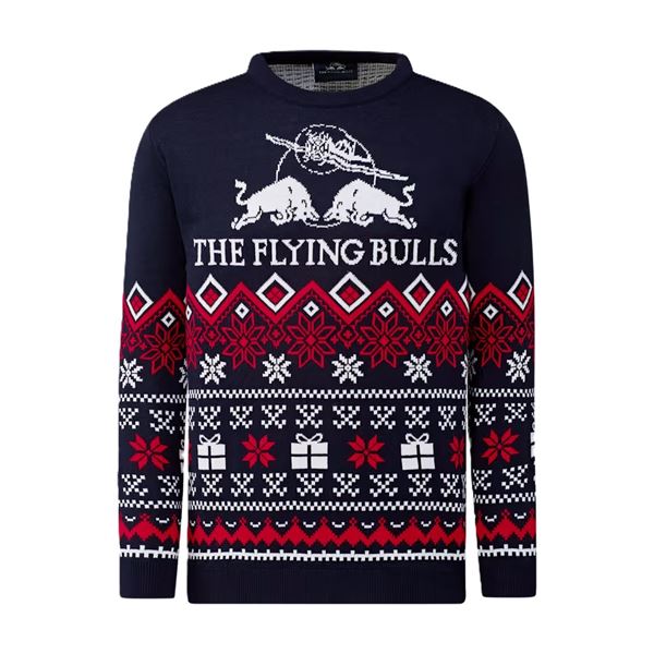 RED BULL Zimní svetr Flying Bulls modrá, L