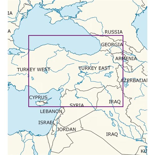 Turecko Východ VFR mapa 2024