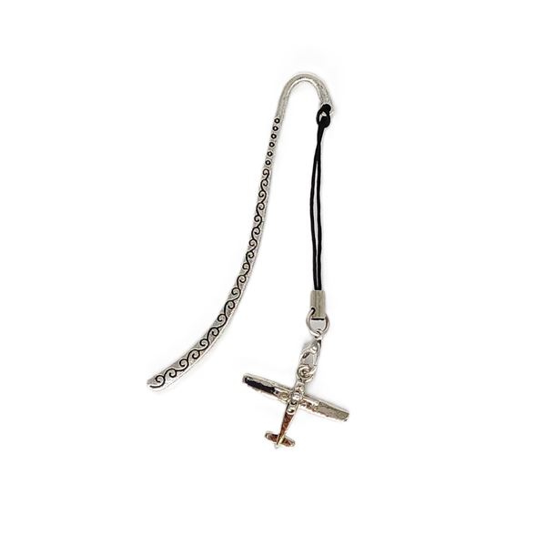 Záložka do knihy Cessna, stříbrná