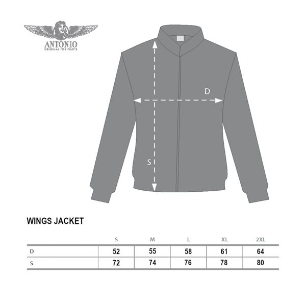 Jacket ANTONIO WINGS for aviators, M