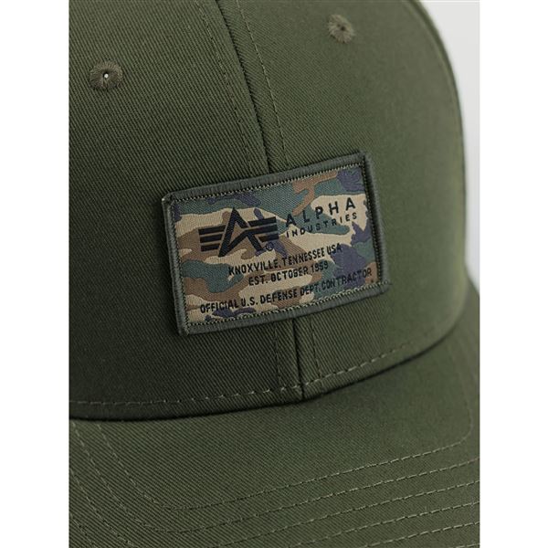 Alpha Industries Kšiltovka Crew Camo khaki