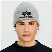 Alpha Industries 3D Beanie grey 