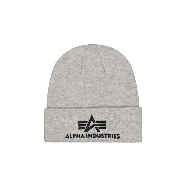 Alpha Industries 3D Beanie grey 