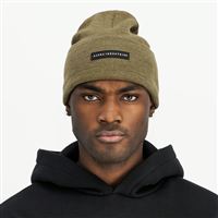 Alpha Industries Rubber Logo Beanie dark olive