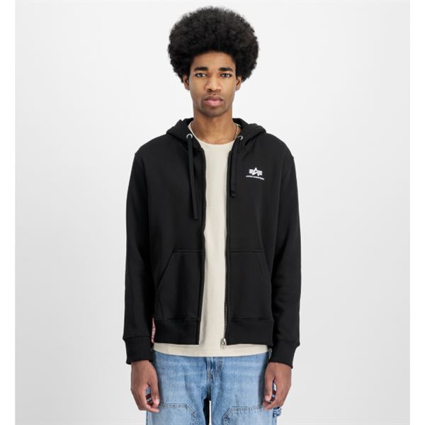 Alpha Industries Basic Zip Hoodie SL black, M