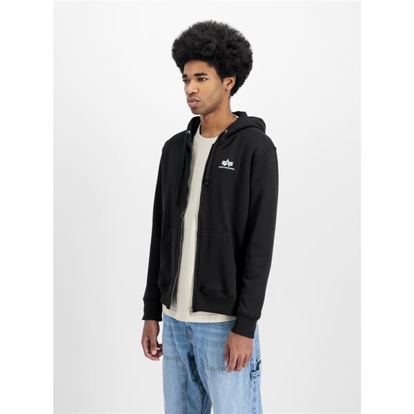 Alpha Industries Basic Zip Hoodie SL black, M