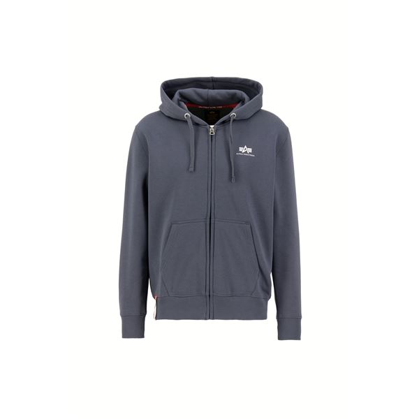 Alpha Industries Basic Zip Hoodie SL greyblack, XL