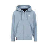 Alpha Industries Mikina Basic SL zip šedomodrá, L