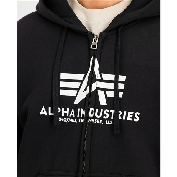 Alpha Industries Basic Zip Hoodie black, M