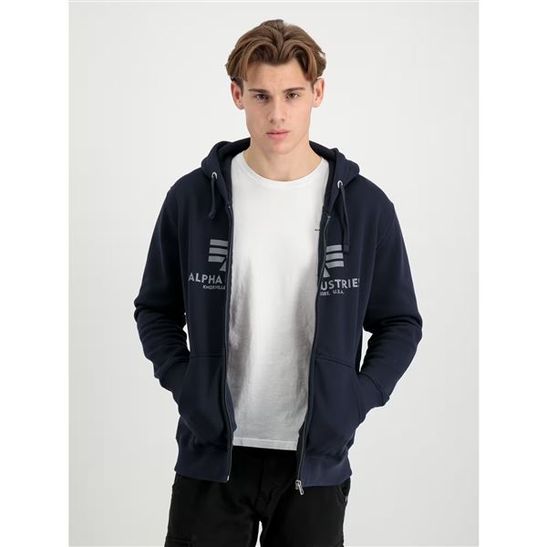 Alpha Industries Mikina Basic na zip, rep.blue M