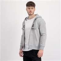 Alpha Industries Mikina Basic na zip šedá, XL