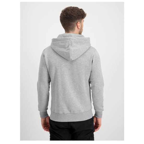 Alpha Industries Basic Zip Hoodie grey, M