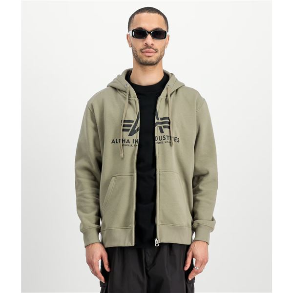 Alpha Industries Basic Zip Hoodie olive, M