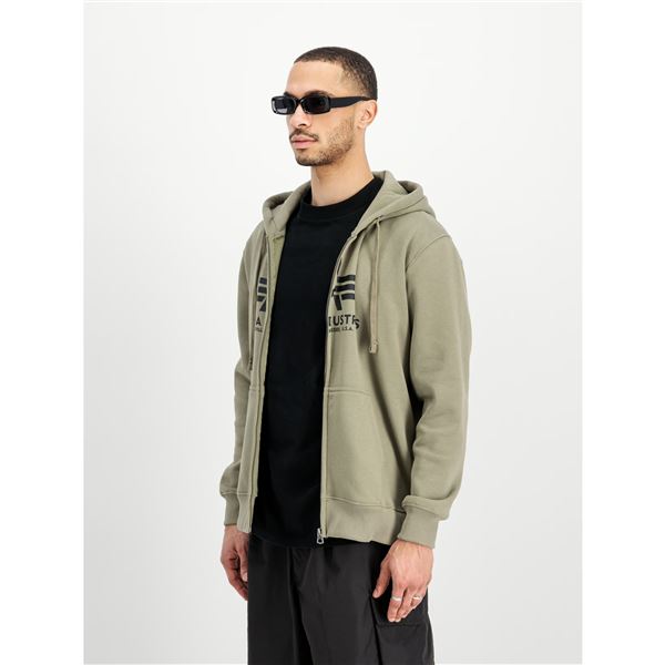 Alpha Industries Basic Zip Hoodie olive, M