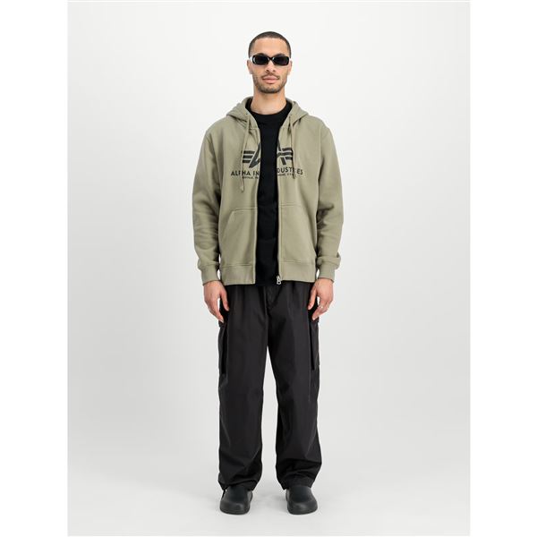 Alpha Industries Basic Zip Hoodie olive, M