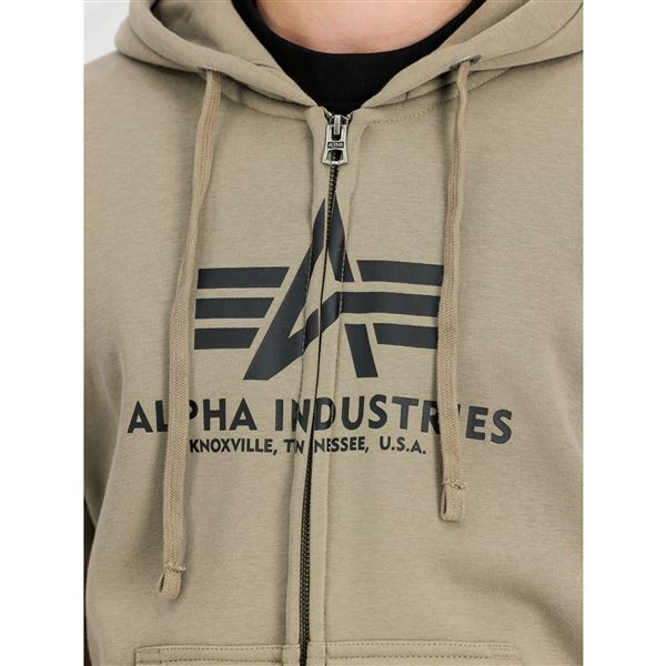 Alpha Industries Basic Zip Hoodie olive, M