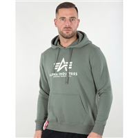 Alpha Industries Mikina Basic s kapucí vintage green, XL