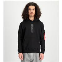 Alpha Industries Puff Print Hoodie black, M