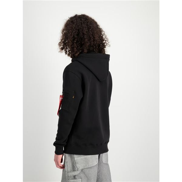 Alpha Industries Puff Print Hoodie black, M