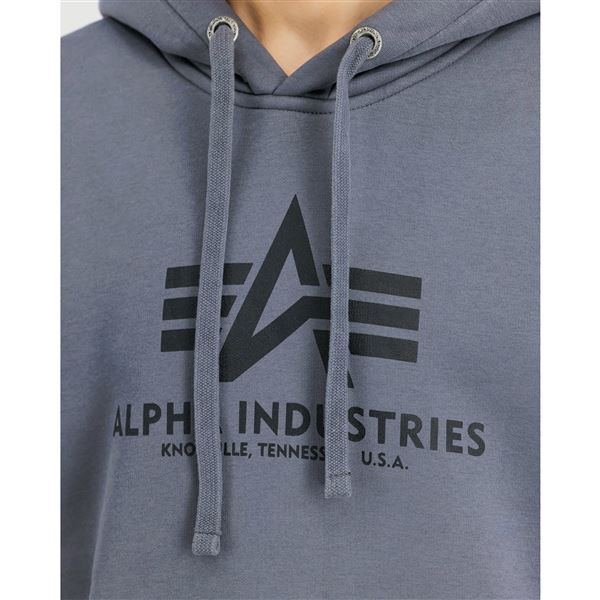 Alpha Industries Basic Hoodie greyblack, XL