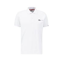 Alpha Industries Polokošile Basic bílá, M
