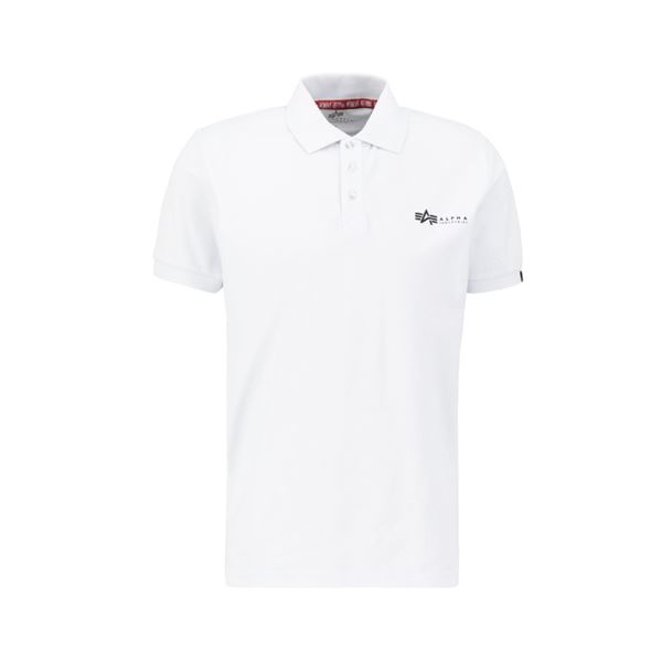Alpha Industries Polokošile Basic bílá, M