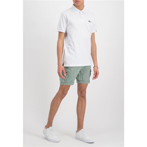 Alpha Industries Polokošile Basic bílá, M